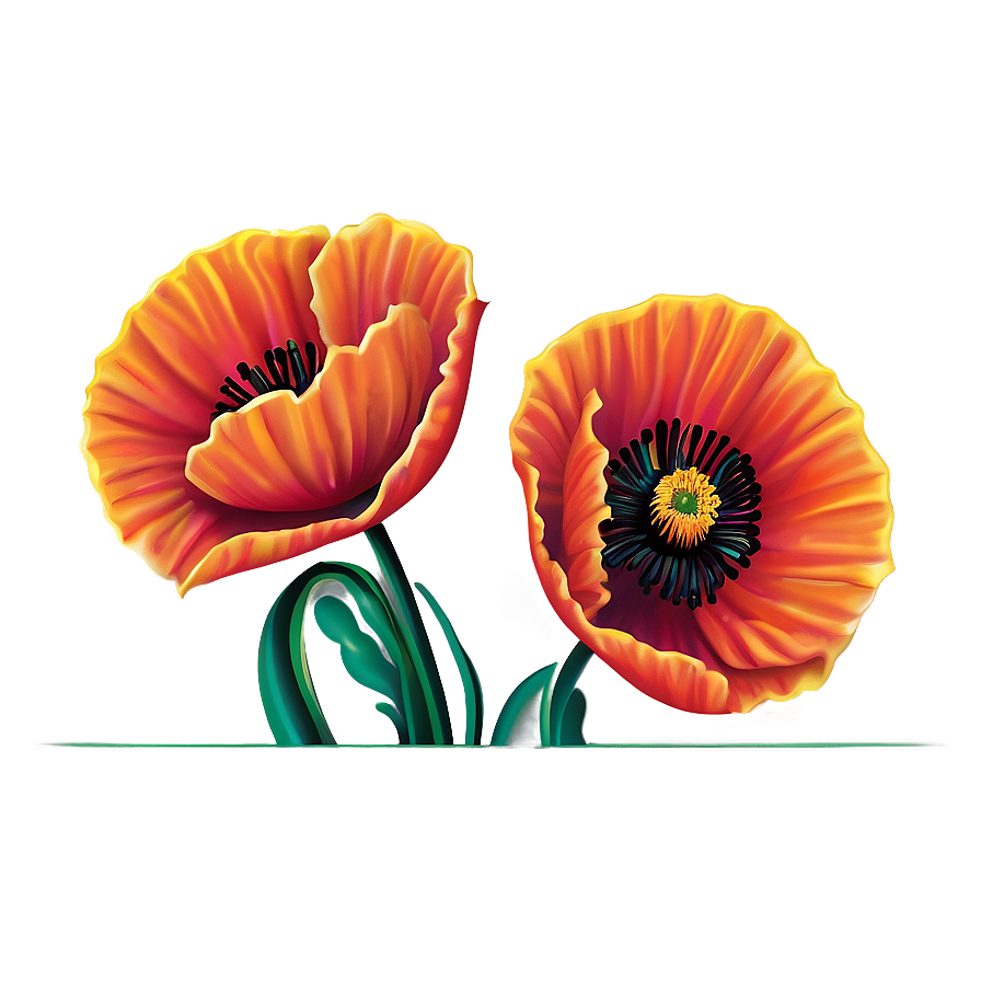 Download Vibrant Poppies Png 04292024 | Wallpapers.com