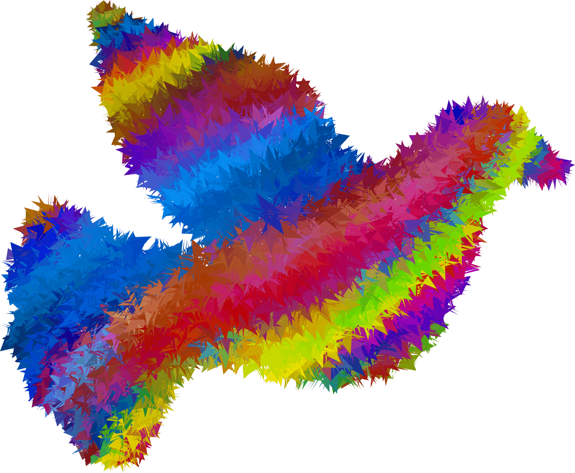 Vibrant Psychedelic Butterfly PNG