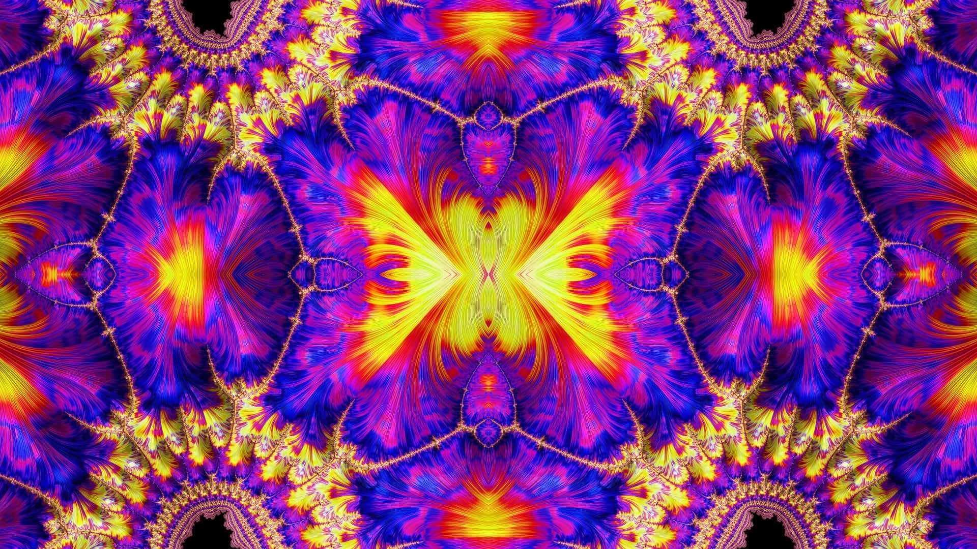 Vibrant Psychedelic Purple Pattern.jpg Wallpaper