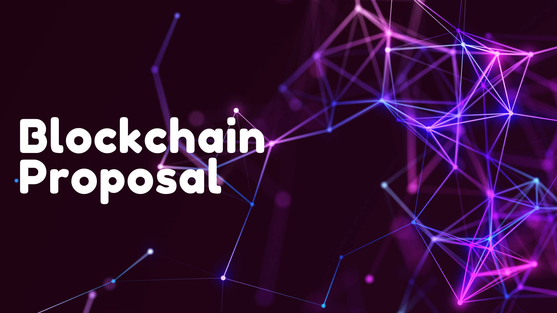 Vibrant Purple And Pink Blockchain