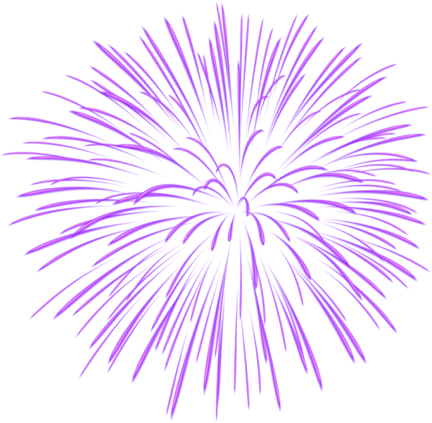 Vibrant Purple Firework Display PNG