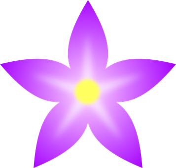 Vibrant Purple Flower Graphic PNG