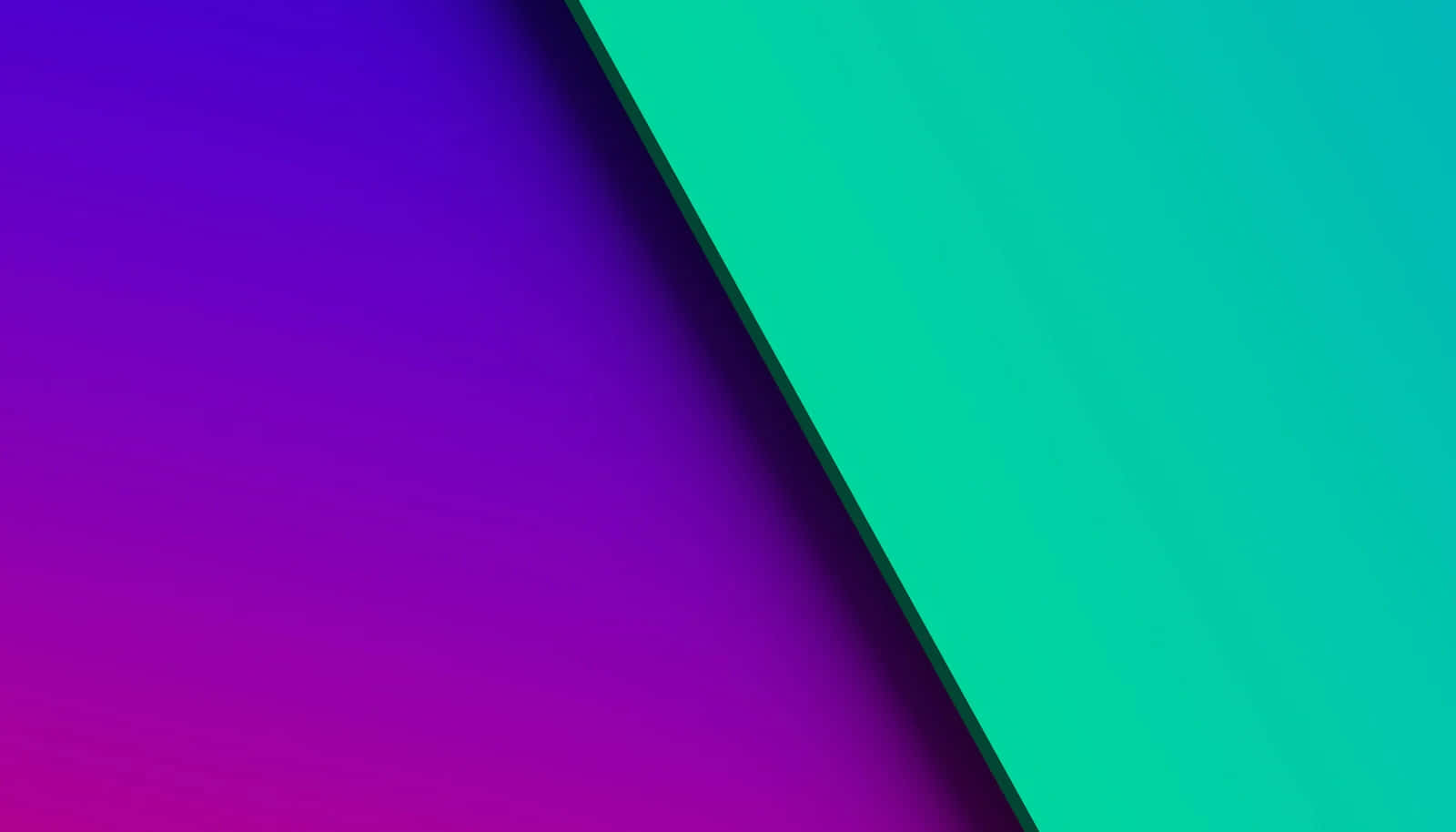 Vibrant Purple Green Diagonal Divide Wallpaper