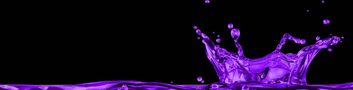 Vibrant Purple Liquid Splash PNG