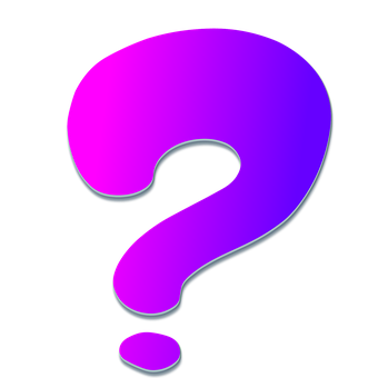 Vibrant Purple Question Mark PNG