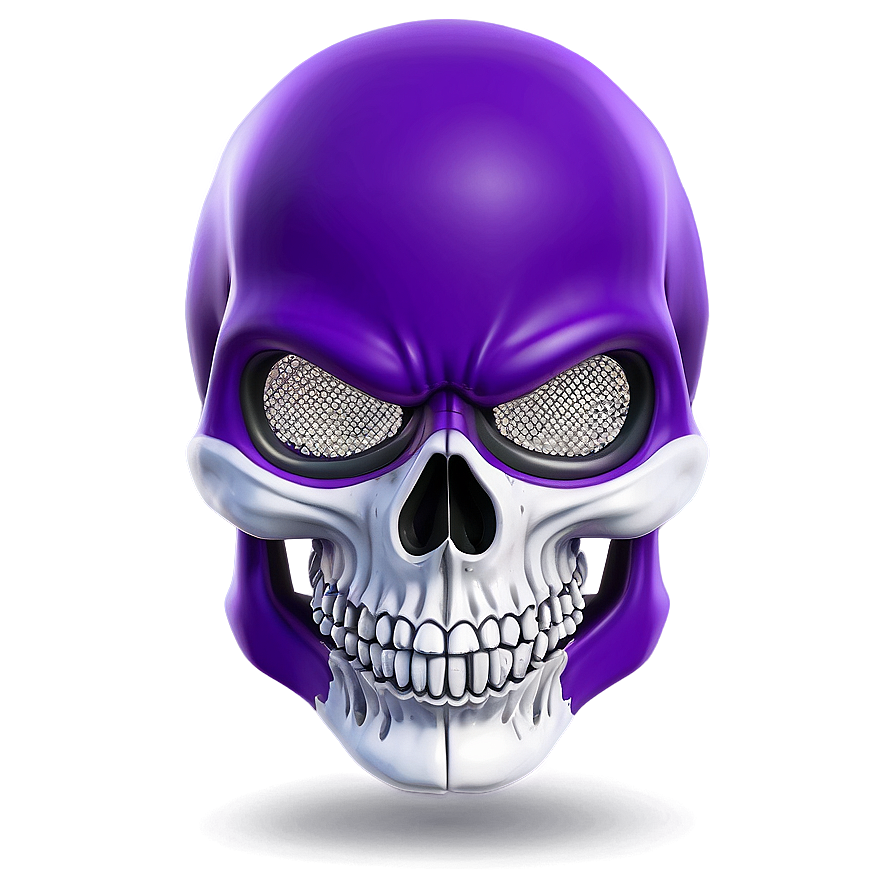 Vibrant Purple Skull Trooper Illustration Png 06202024 PNG