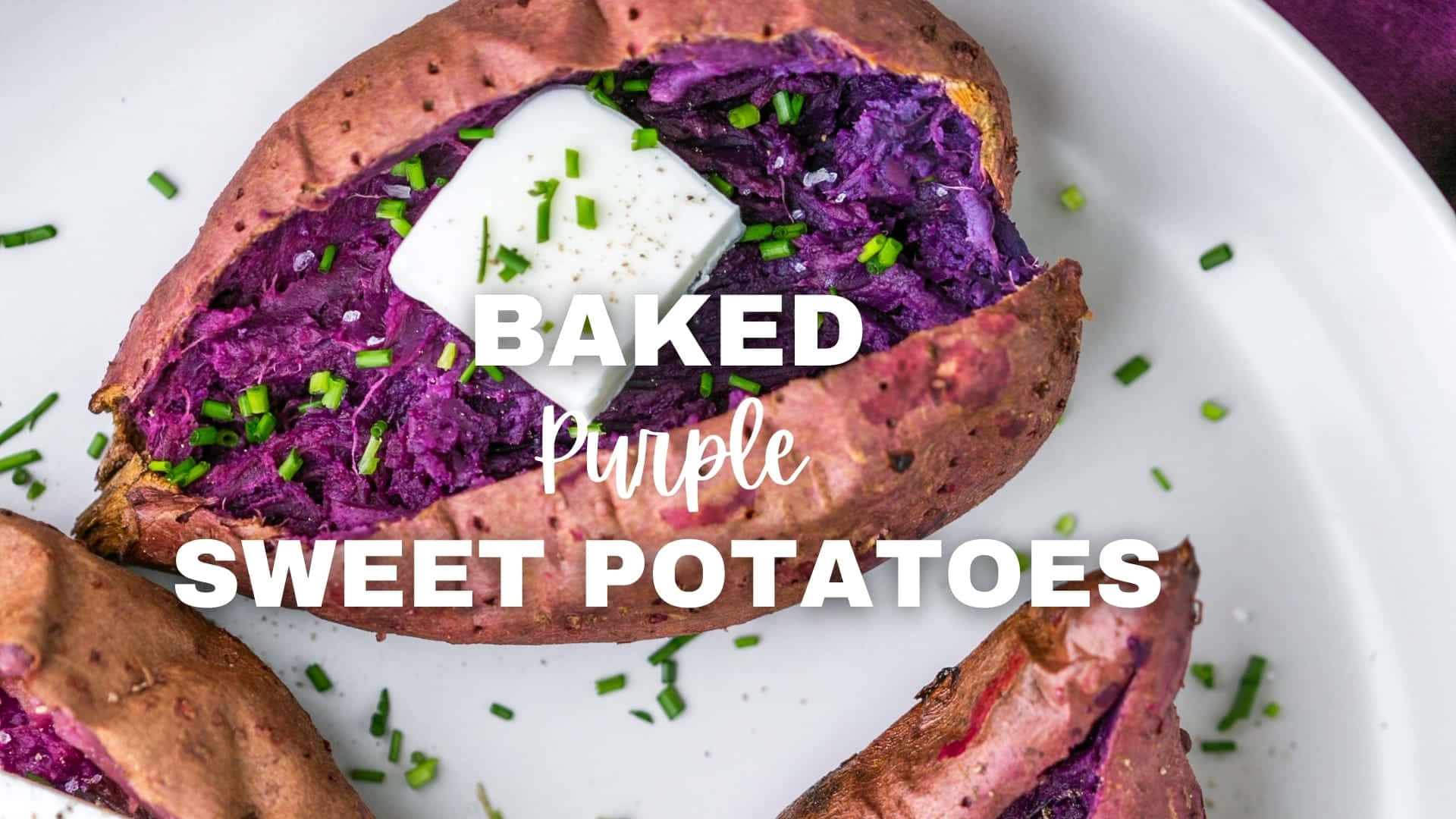 Vibrant Purple Sweet Potatoes Fresh From Harvest Wallpaper