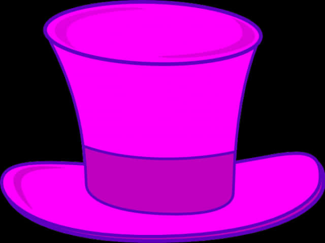 Vibrant Purple Top Hat PNG