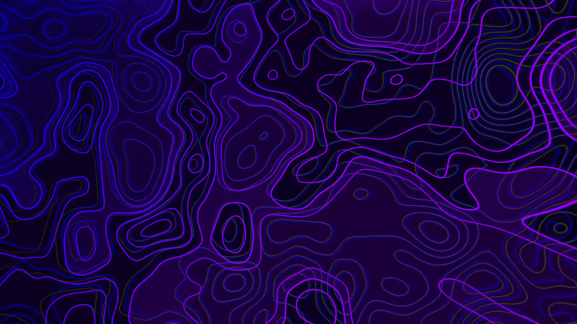 Vibrant_ Purple_ Topographic_ Waves Wallpaper