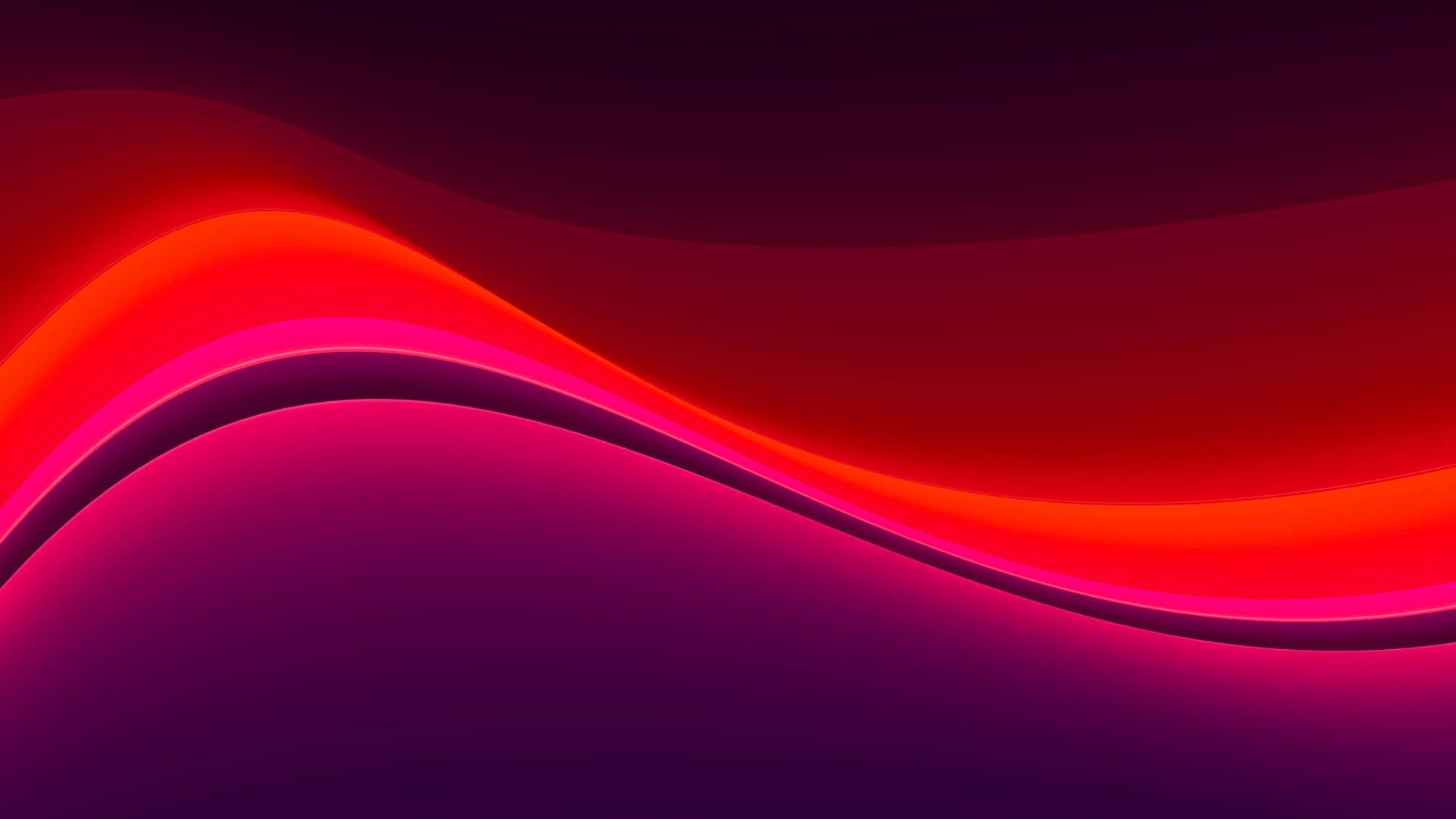 Vibrant Purpleand Red Gradient Waves Wallpaper