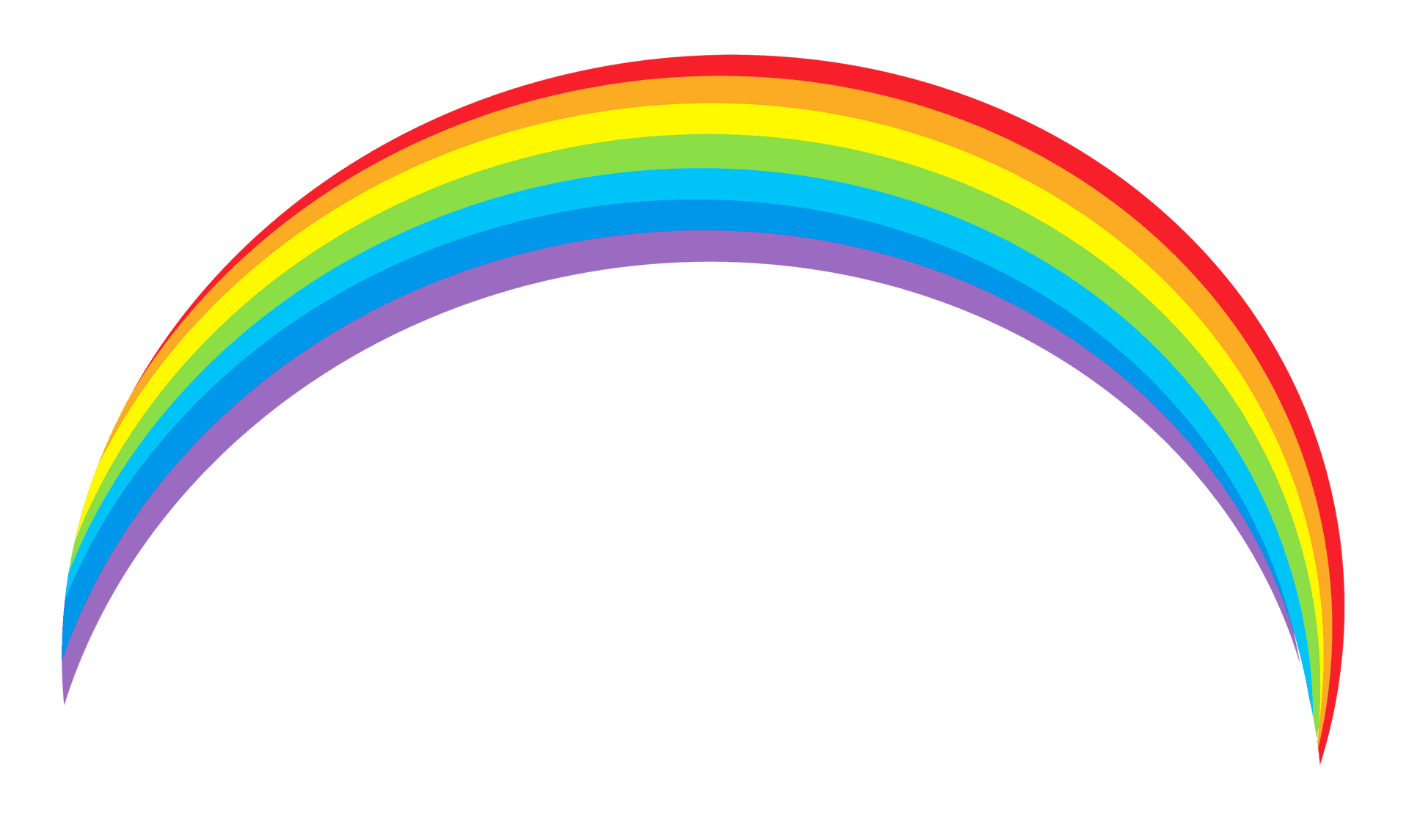 Vibrant Rainbow Arc PNG