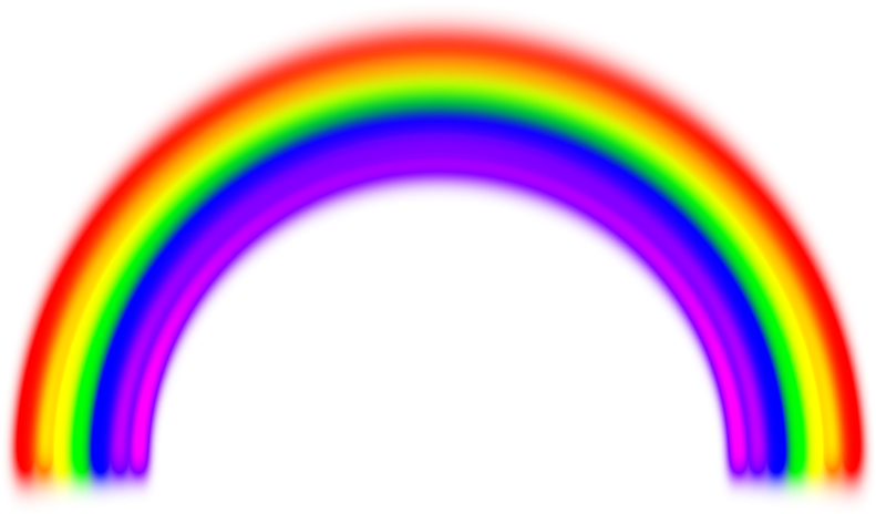 Vibrant Rainbow Arcoiris PNG