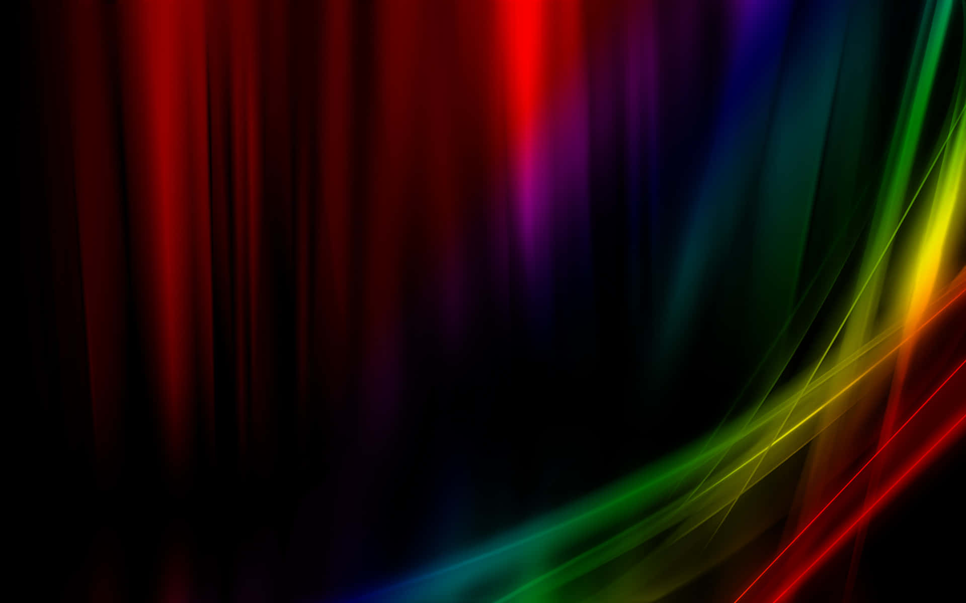 Vibrant_ Rainbow_ Curves_ Background Wallpaper