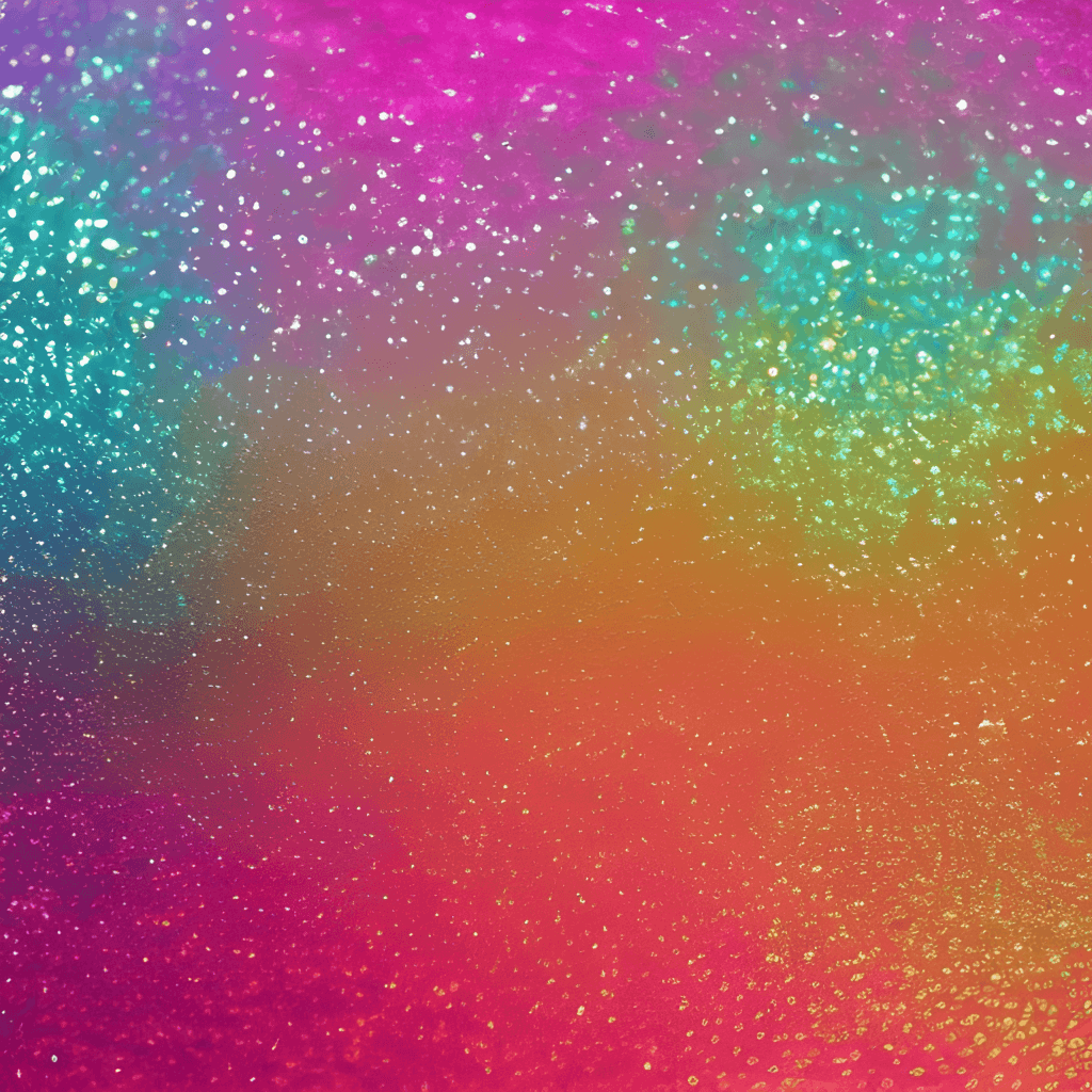 Vibrant Rainbow Glitter Background Sparkle Illuminated With Different Colors.