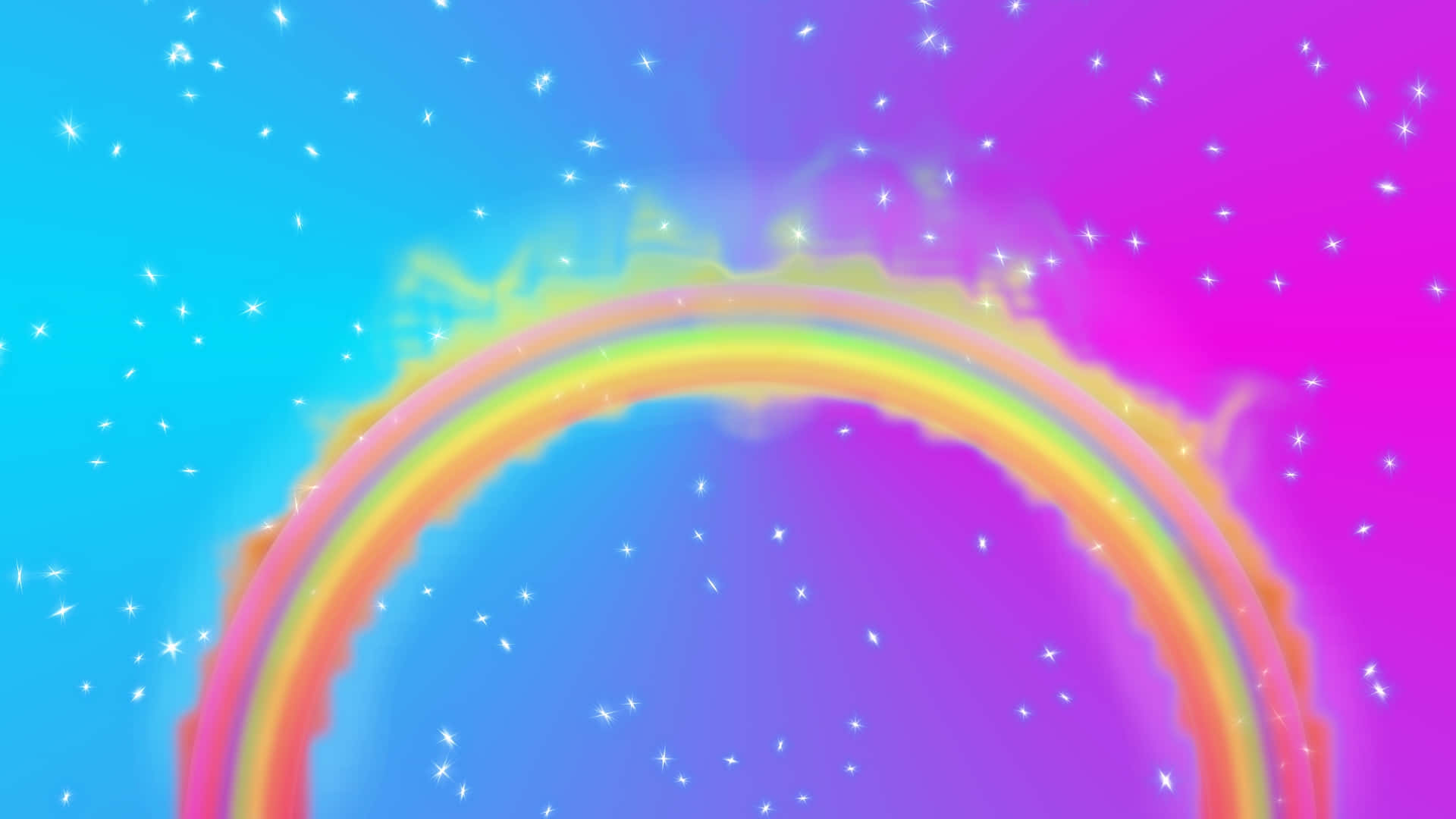 Vibrant_ Rainbow_ Glitter_ Sky.jpg Wallpaper