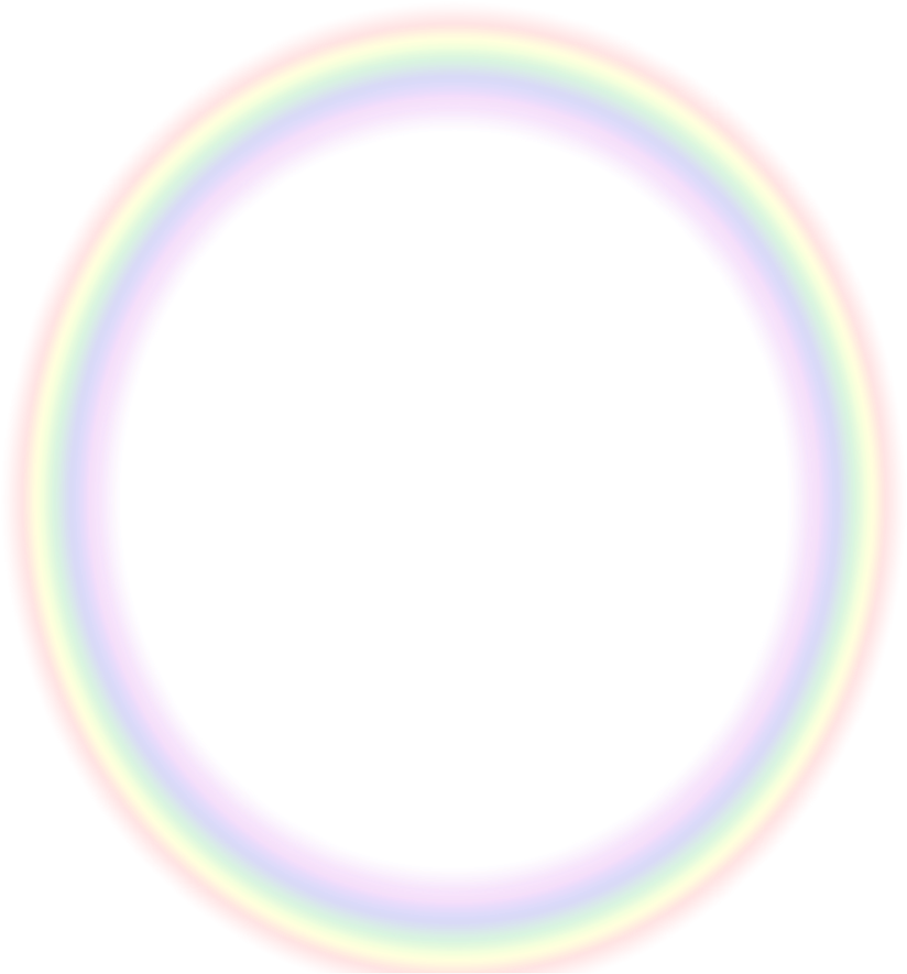 Vibrant Rainbow Glow Effect PNG