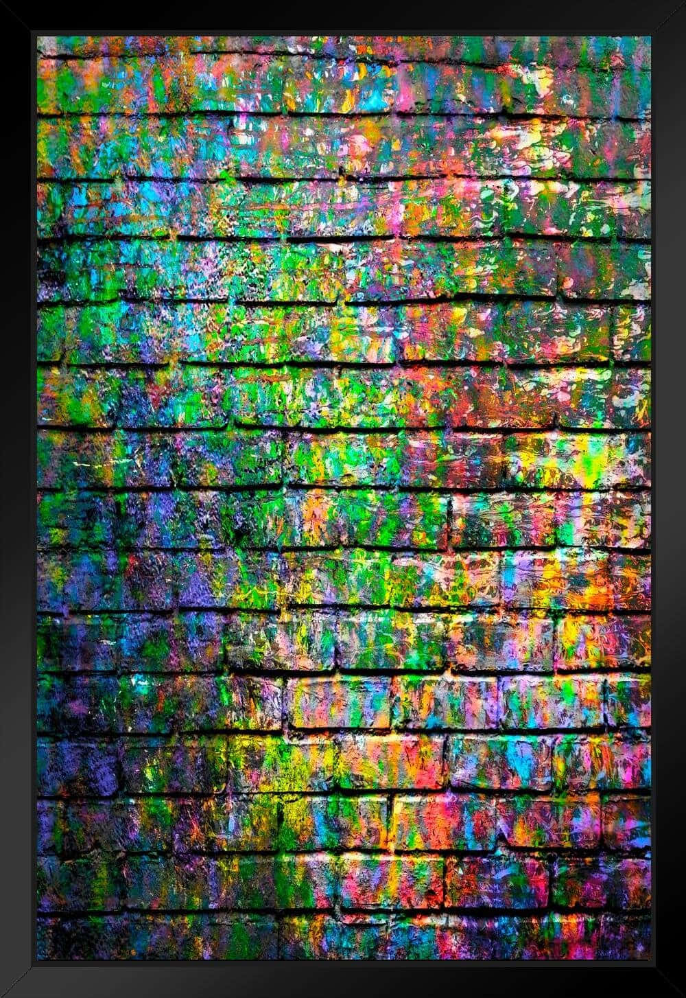 Vibrant Rainbow Graffiti Wall Art.jpg Wallpaper