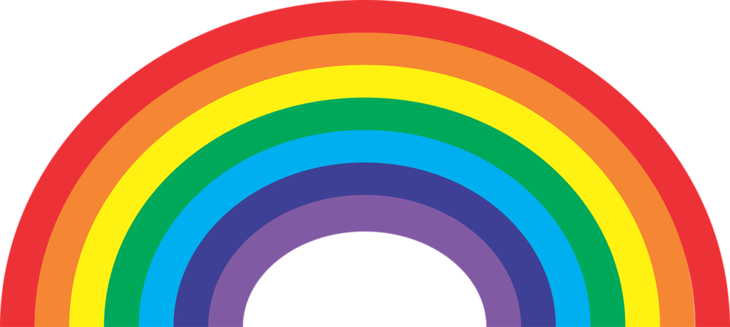 Vibrant Rainbow Illustration PNG