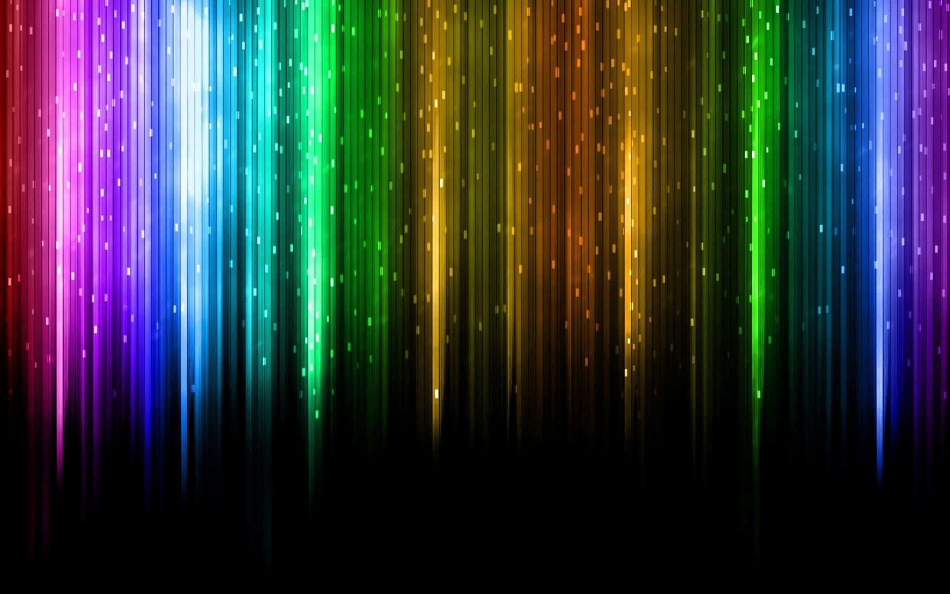 Vibrant Rainbow Light Streaks PNG