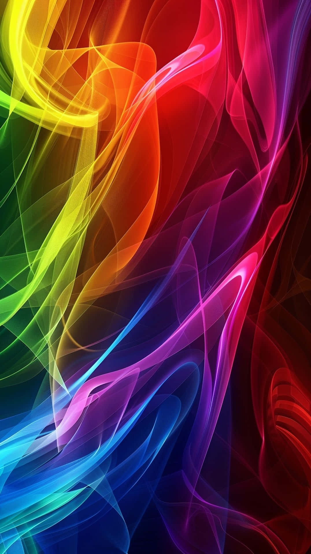 Vibrant_ Rainbow_ Smoke_ Art Wallpaper