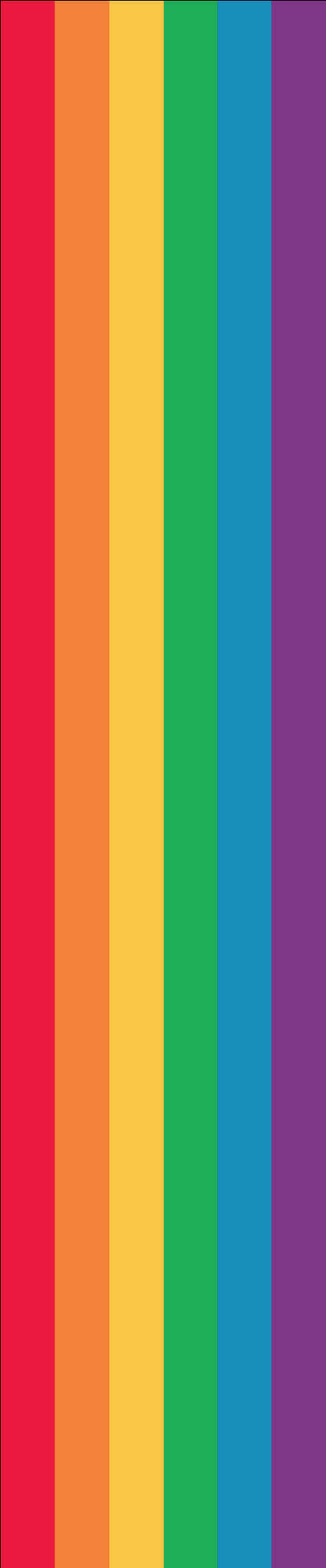 Vibrant Rainbow Stripes PNG