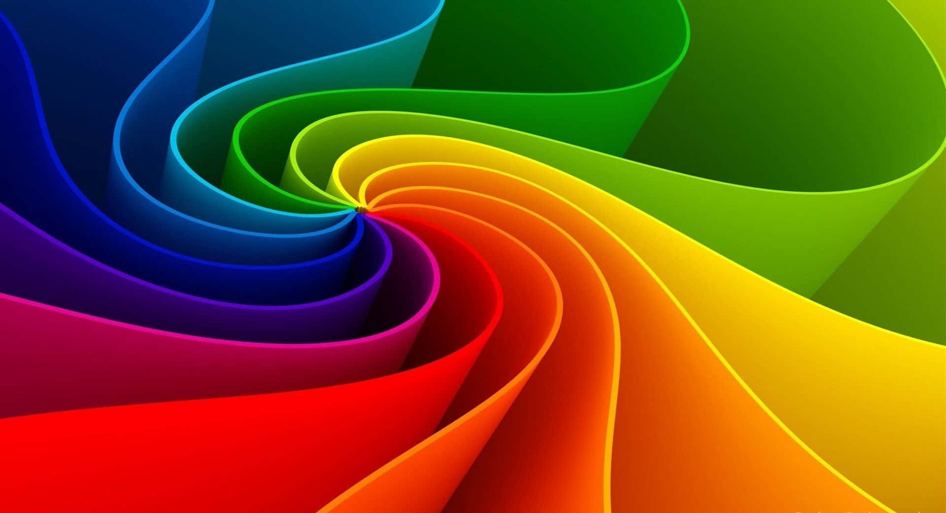 Vibrant_ Rainbow_ Swirl_ Abstract Wallpaper