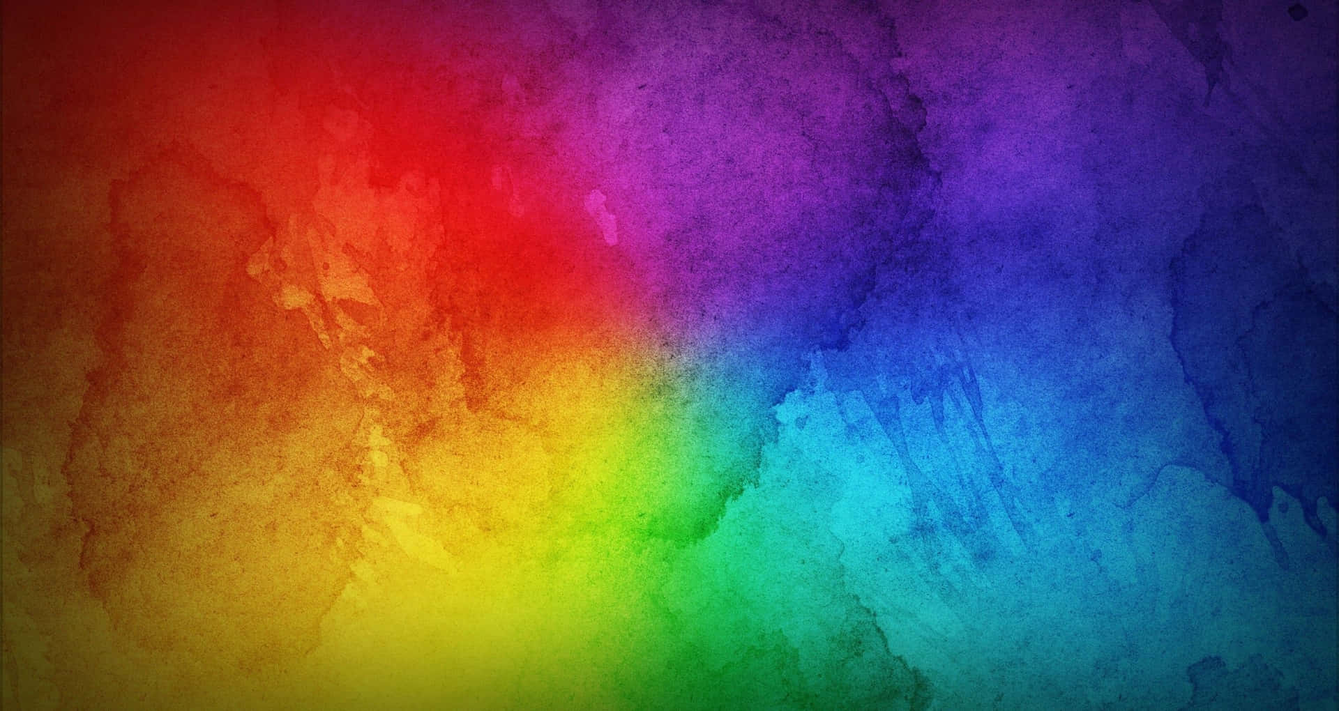 Vibrant Rainbow Watercolor Texture Wallpaper