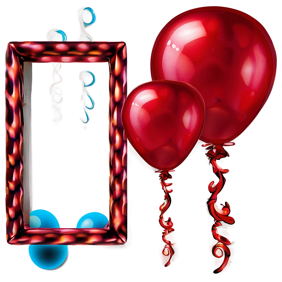 Vibrant Red Balloons Png Icv PNG