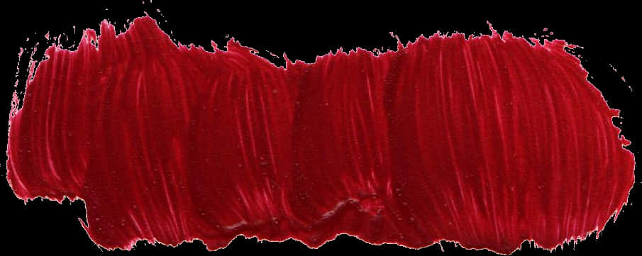 Vibrant Red Brush Stroke PNG