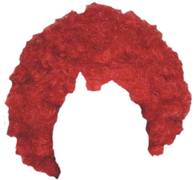 Vibrant Red Curly Hair Texture PNG