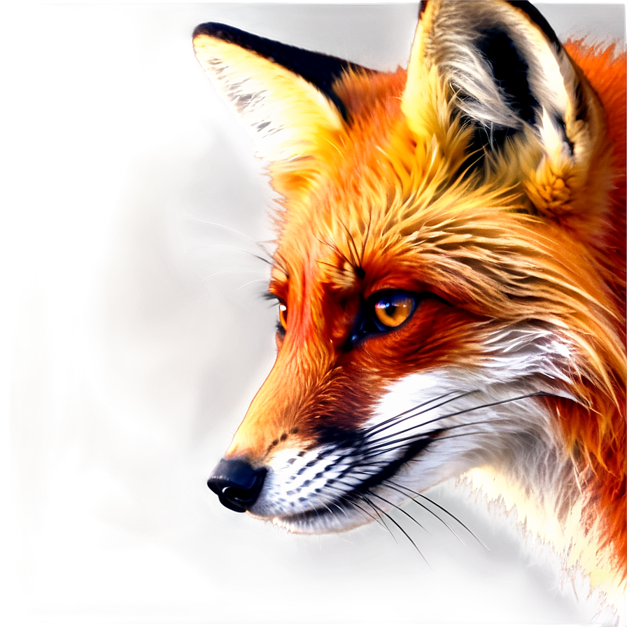 Vibrant Red Fox Png 06242024 PNG