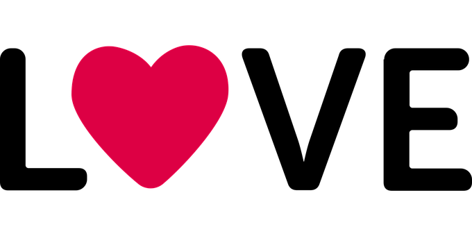 Vibrant Red Heart Black Background PNG