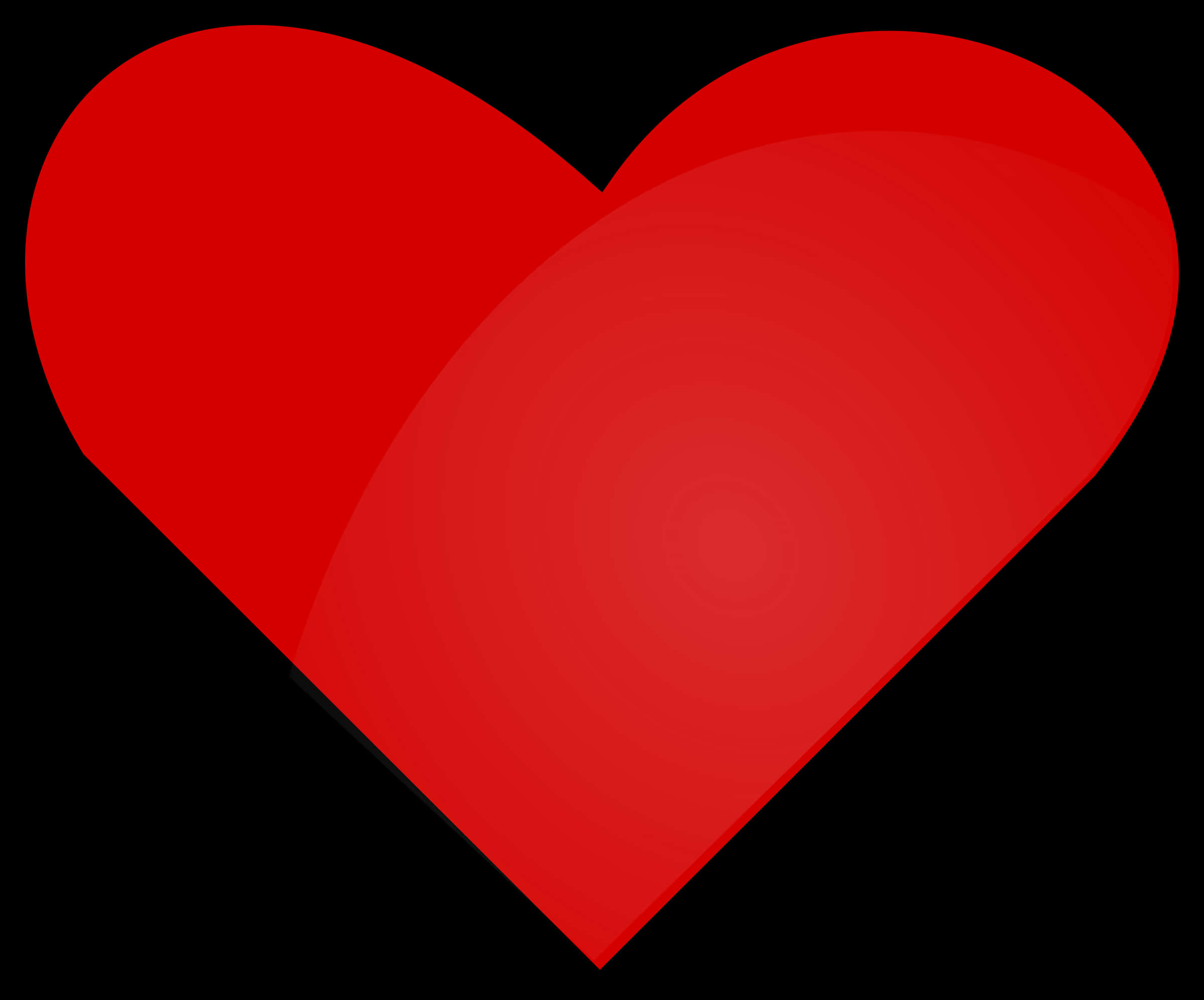 Vibrant Red Heart Graphic PNG