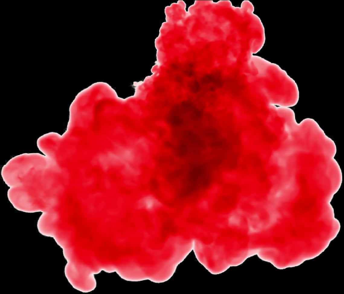 Vibrant Red Smoke Plume PNG