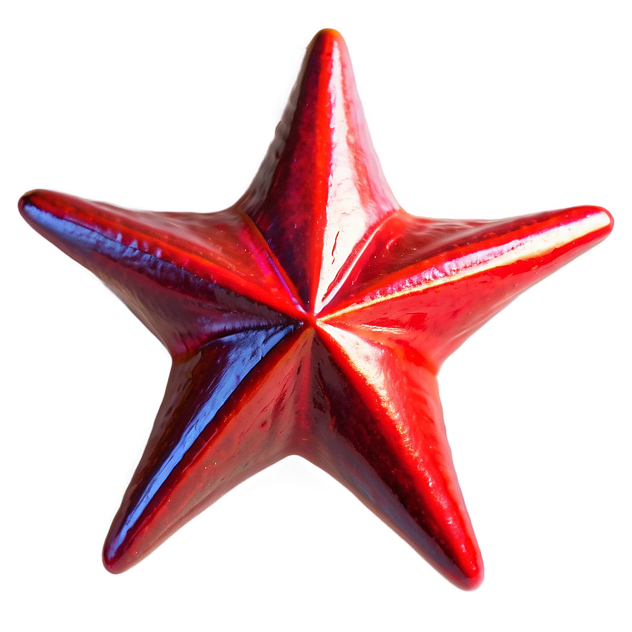 Vibrant Red Star Png 05232024 PNG
