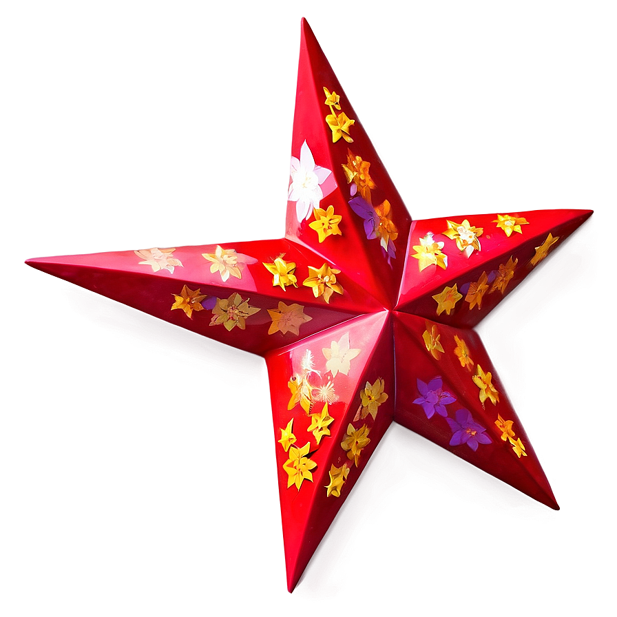 Vibrant Red Star Png Hrq PNG
