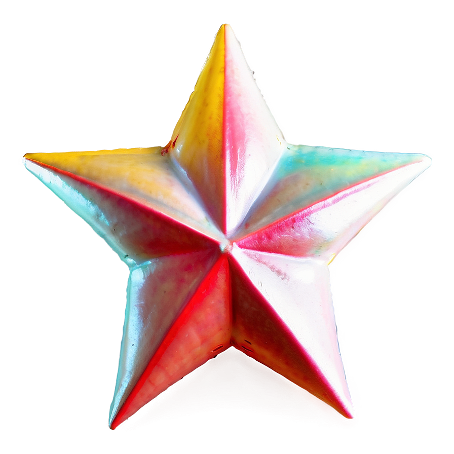 Vibrant Red Star Png Lrr PNG