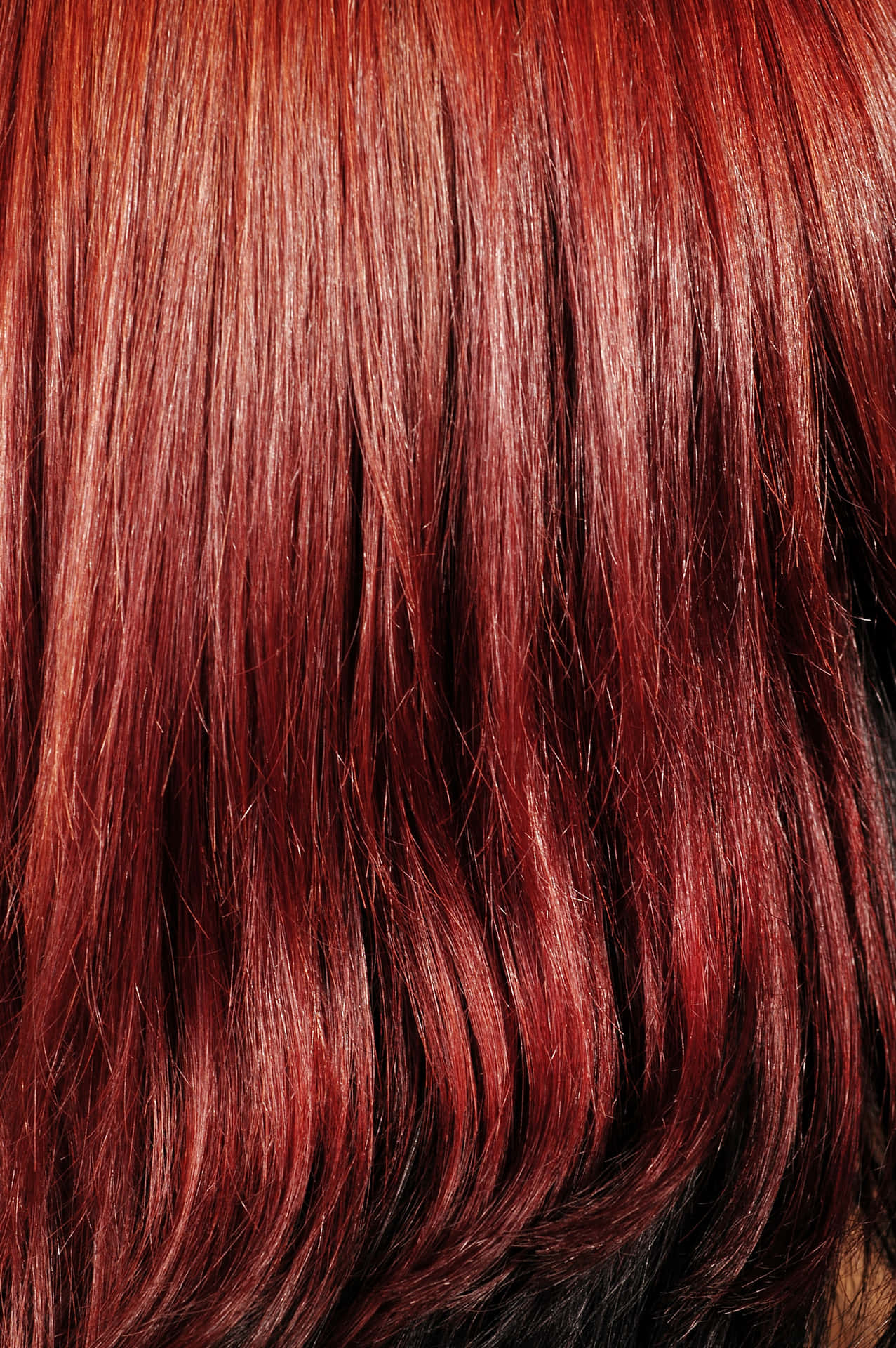 Vibrant Red Textured Hair Wallpaper