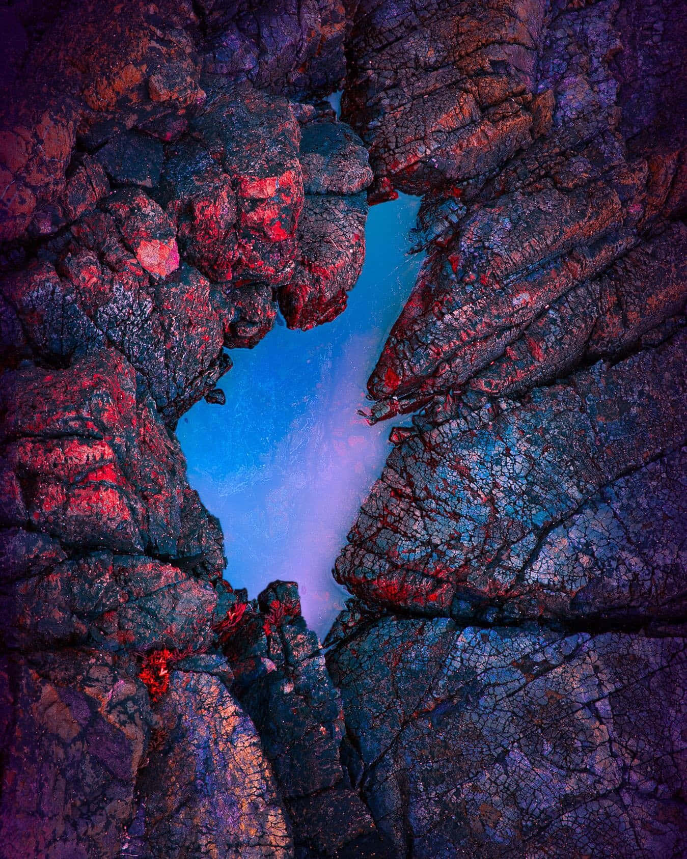 Formation De Roche Vibrante Crevasse Fond d'écran