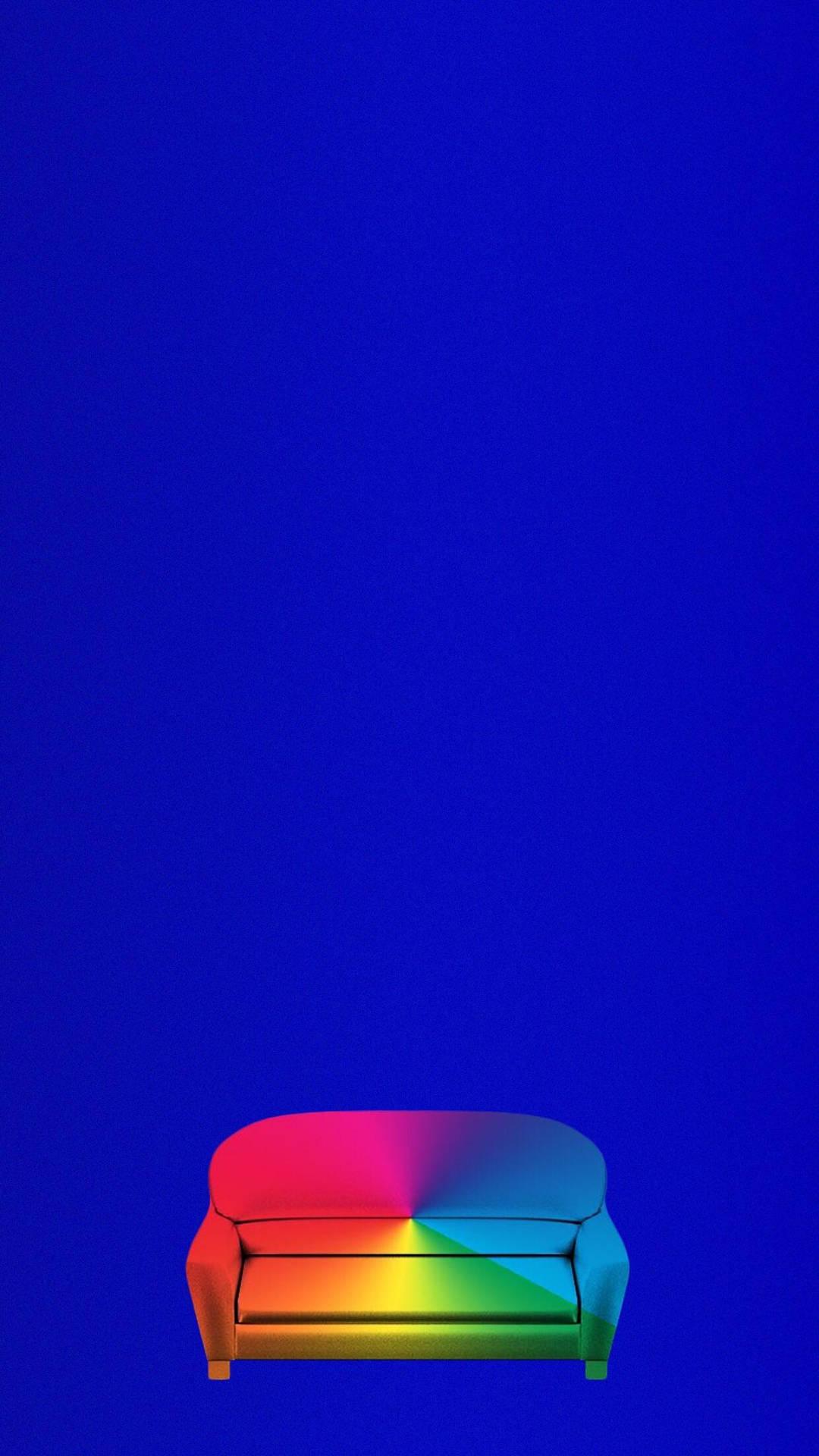 Vibrant Sofa Simple Phone Wallpaper