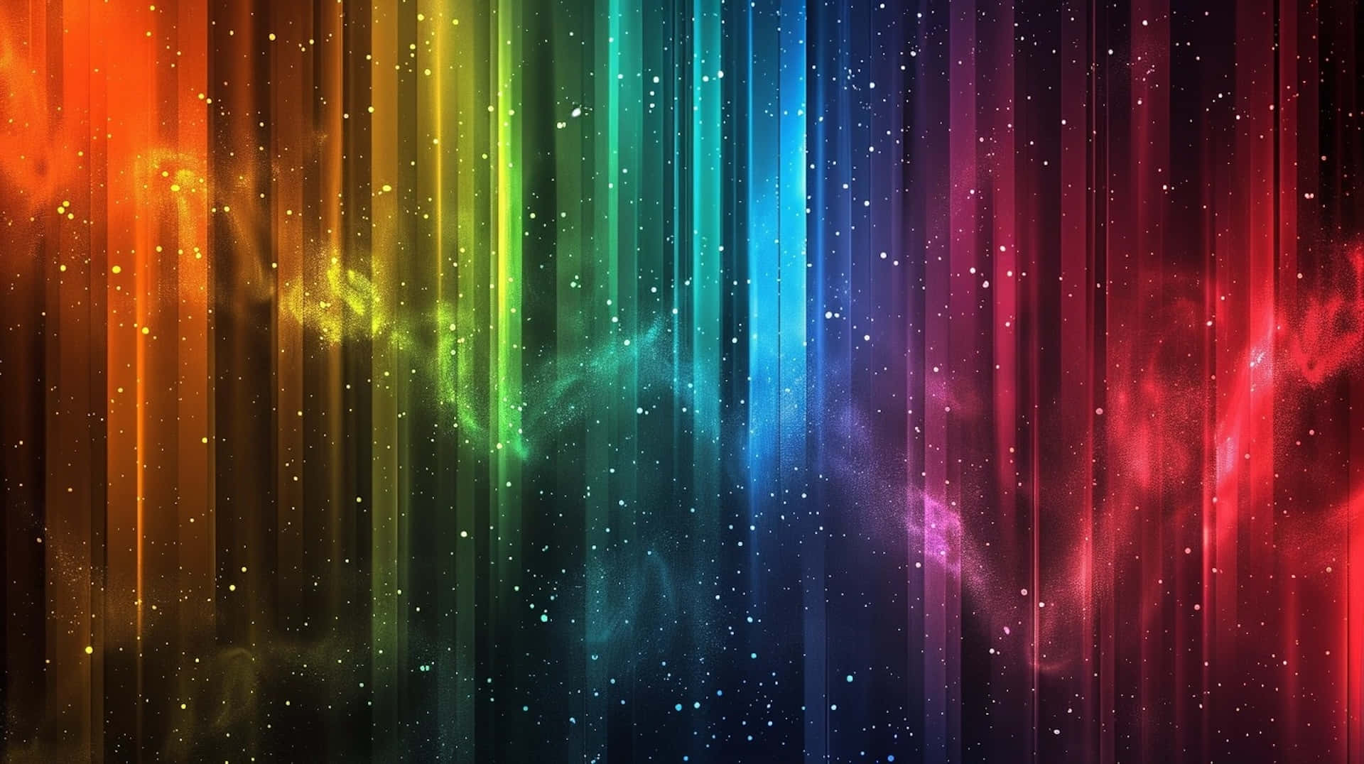 Vibrant Space Rainbow Background Wallpaper