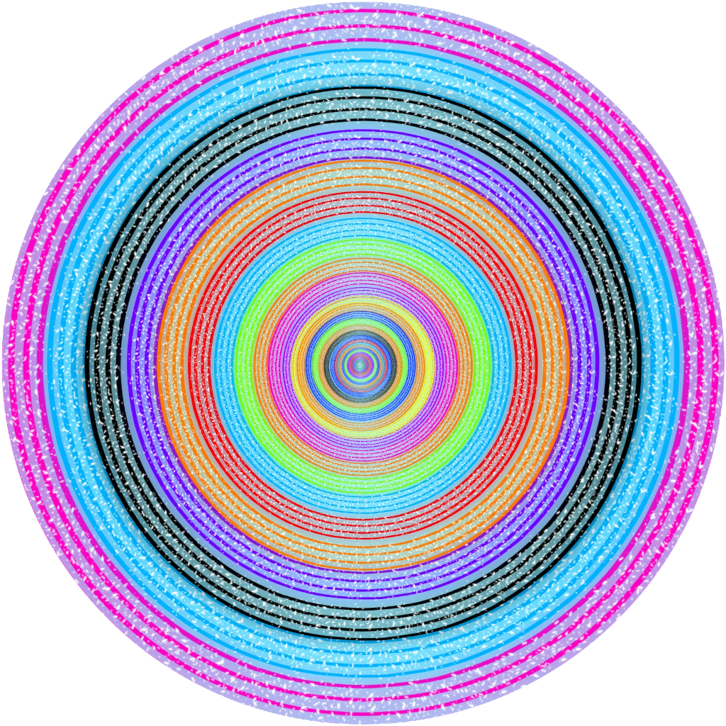 Vibrant Spiral Circle Pattern Background PNG