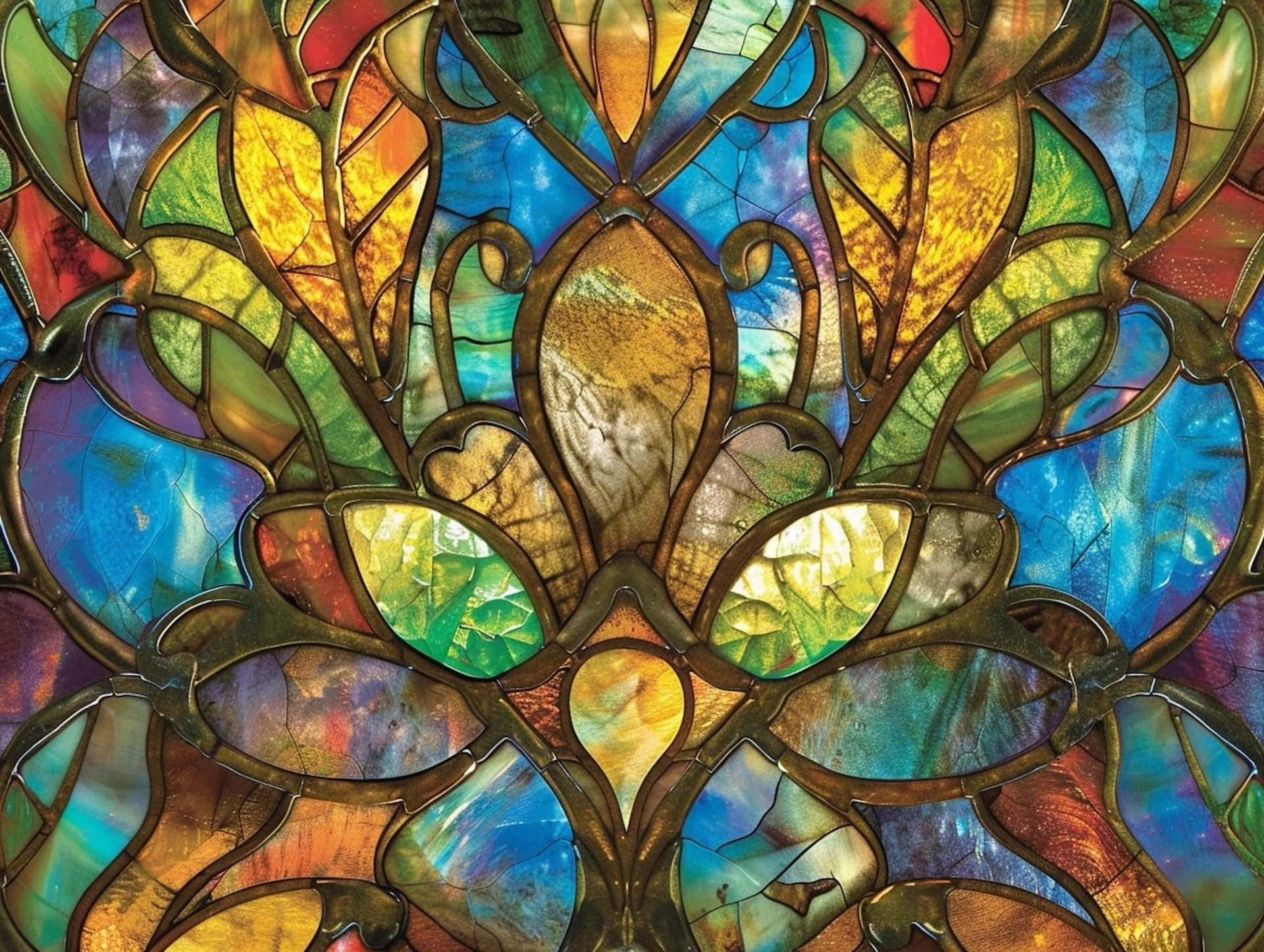 Vibrant_ Stained_ Glass_ Artistry.jpg Wallpaper