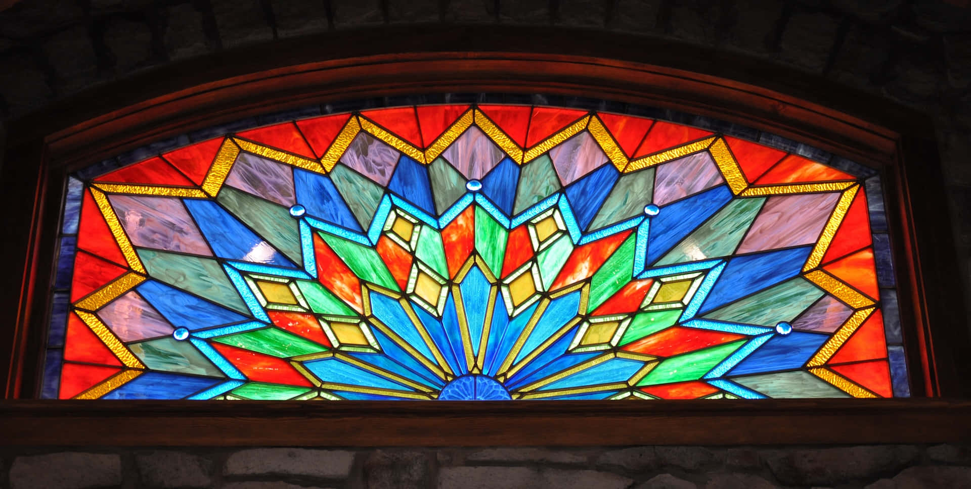 Vibrant Stained Glass Window Wallpaper