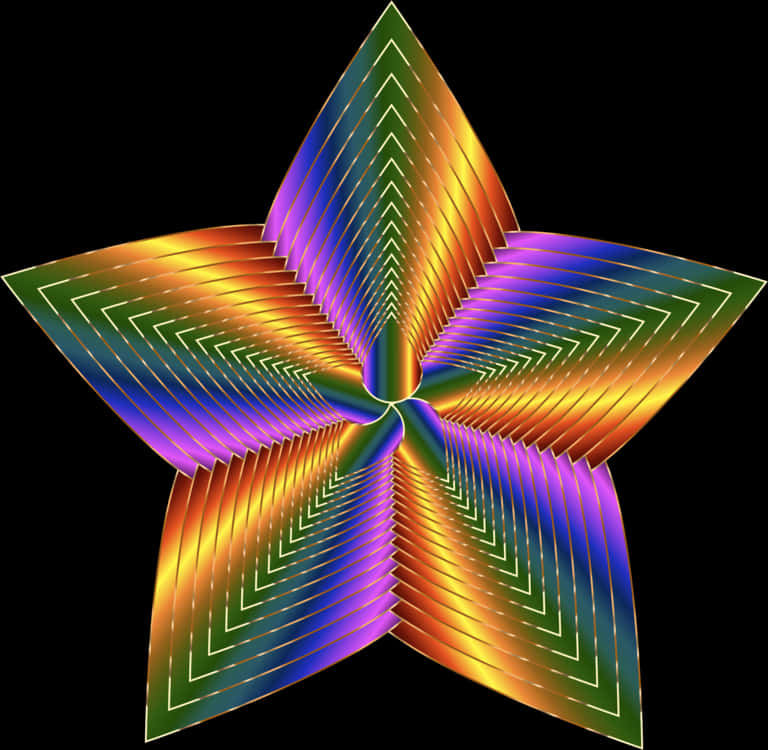 Vibrant Star Pattern PNG