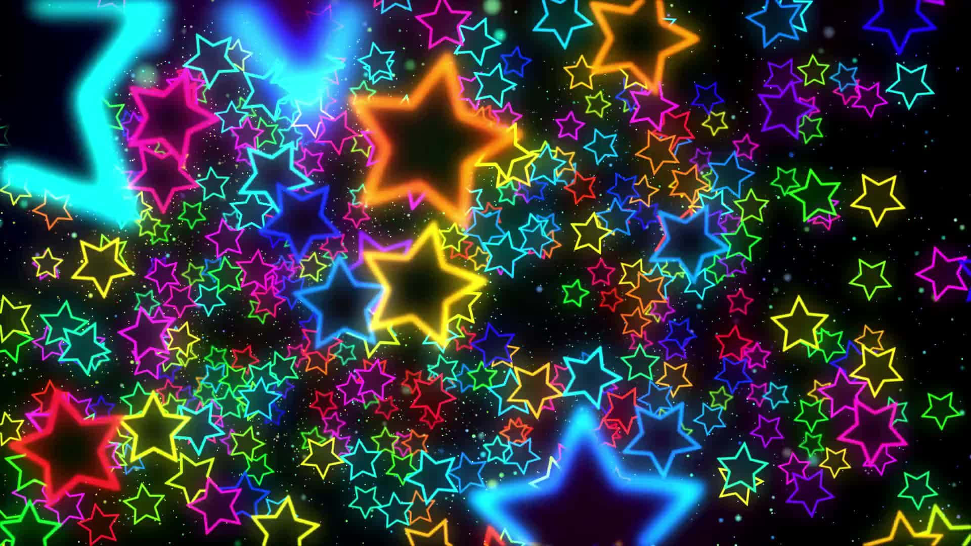 Vibrant_ Star_ Patterns_ Background Wallpaper