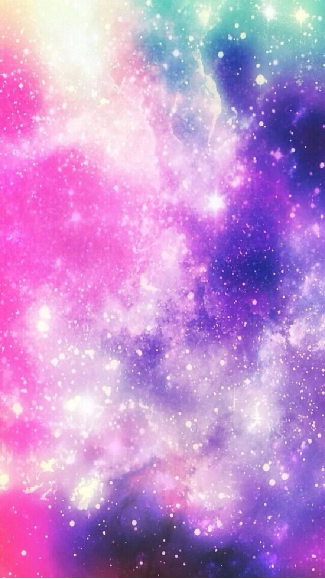 Vibrant Stars In A Cute Galaxy Background