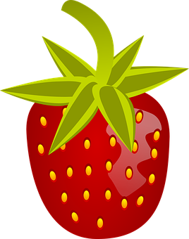 Vibrant Strawberry Graphic PNG