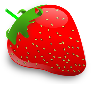 Vibrant Strawberry Illustration PNG