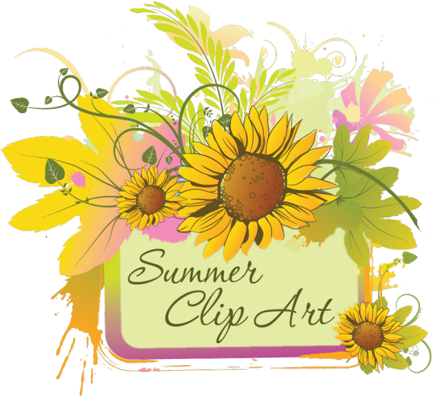 Vibrant Summer Clip Art PNG